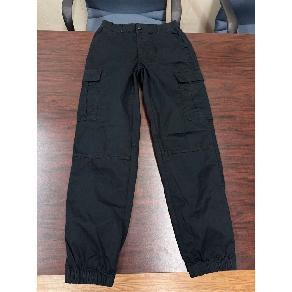 American Eagle Super Stretch Black Cargo Joggers Size 0